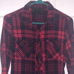 Plaid flannel size M